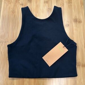 Girlfriend Collective Dylan Tank Bra in Black
